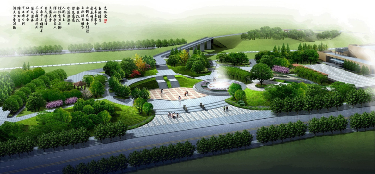 宁波休闲广场绿化设计